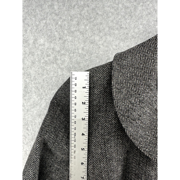 Ann Taylor Petites Womens Jacket Size 0P Dark Gray Long Sleeve Full Button - Picture 6 of 14